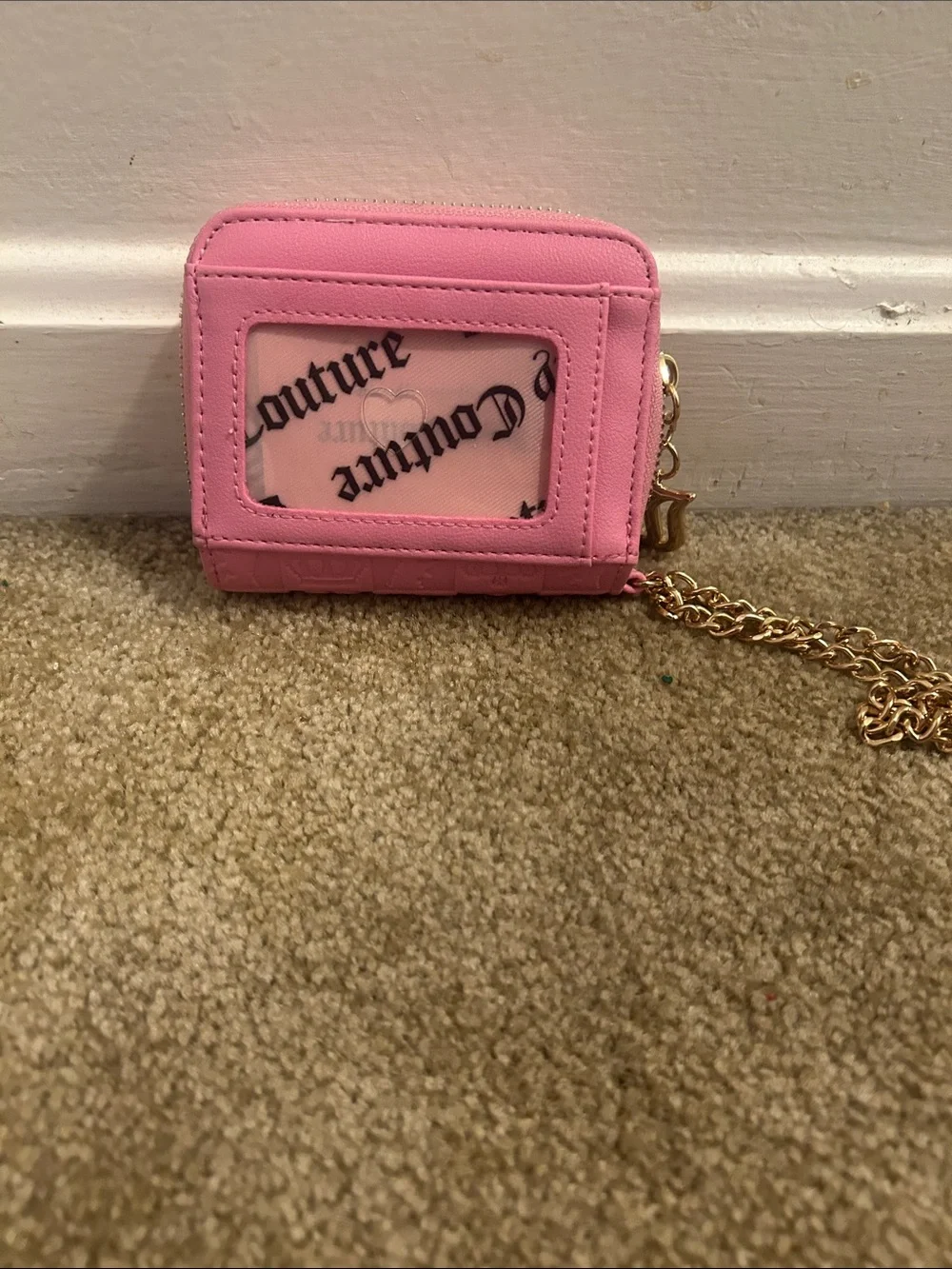 Juicy Couture Quilted Mini Wallet with Gold Chain - Picture 2 of 4